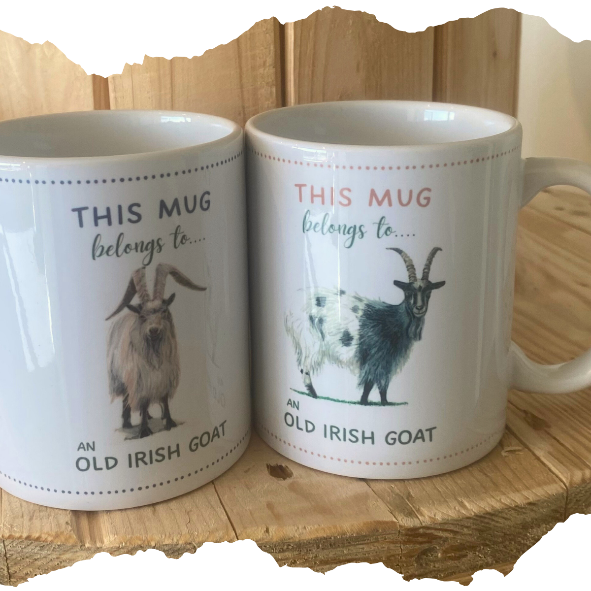 Old Irish Goat Mugs